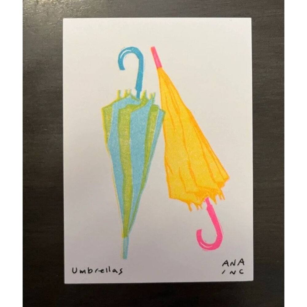 Ana Inciardi Mini Print - Umbrellas